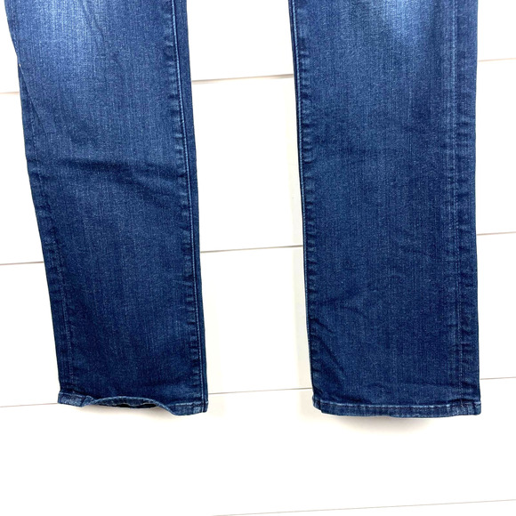 7 For All Mankind Jeans Women 25 x 33 Low Rise Kimmie Straight Leg Medium Wash - Picture 7 of 9